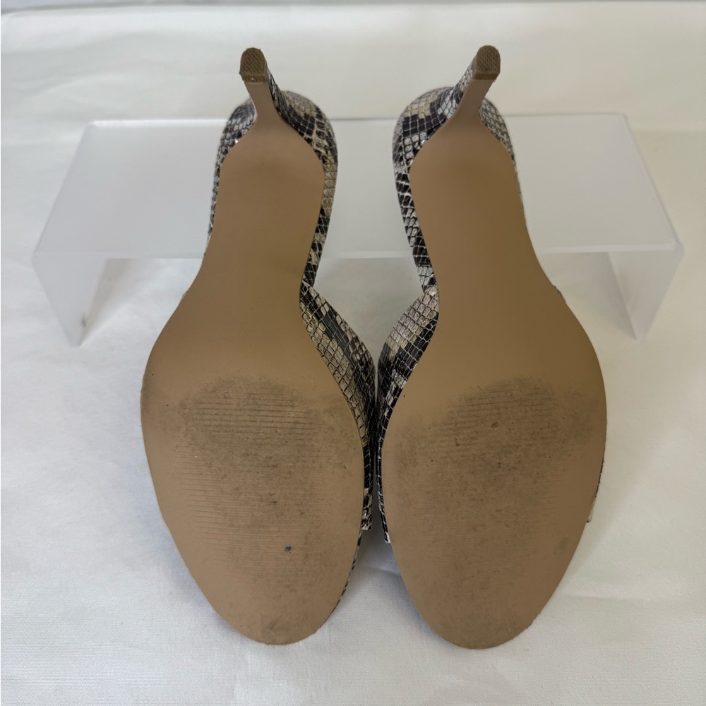 Faux Snakeskin Women's Slip-on Sandals - Picture 6 of 9